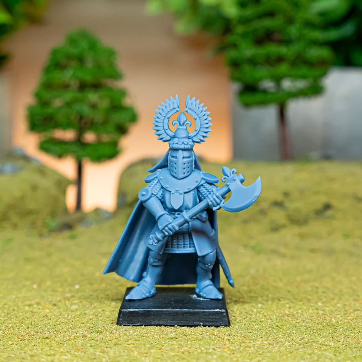 Miniatura Duque de Gallia Desmontado Bretones resina 28mm sin pintar - Drakholm