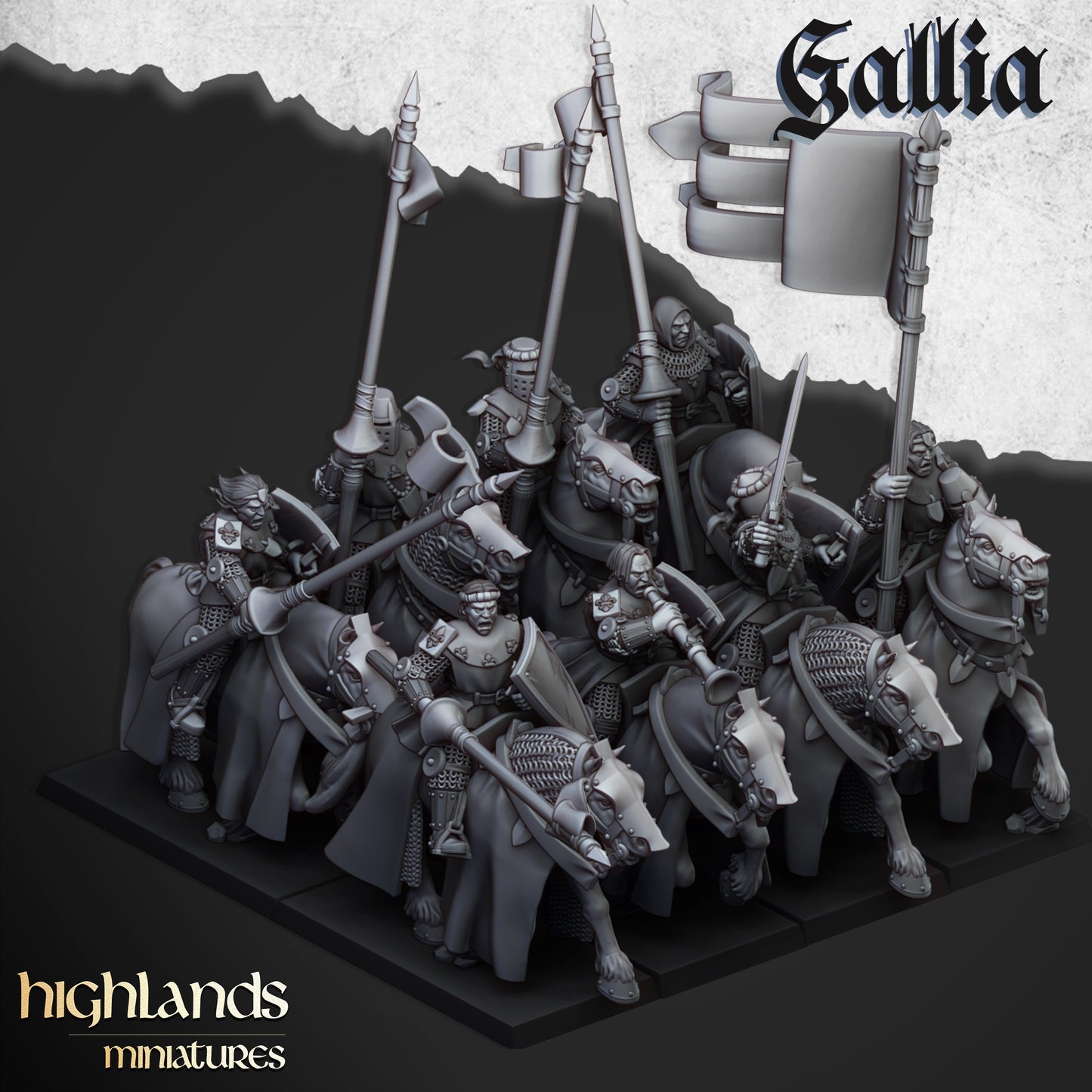 Miniatura Sir Lancelot, Alto Duque de Gallia Bretones resina 28mm sin pintar - Drakholm