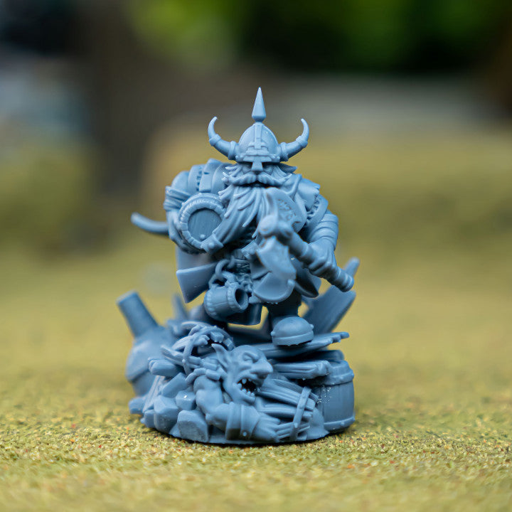 Miniatura Maestro Cervecero Enano Enanos resina 28mm sin pintar - Drakholm