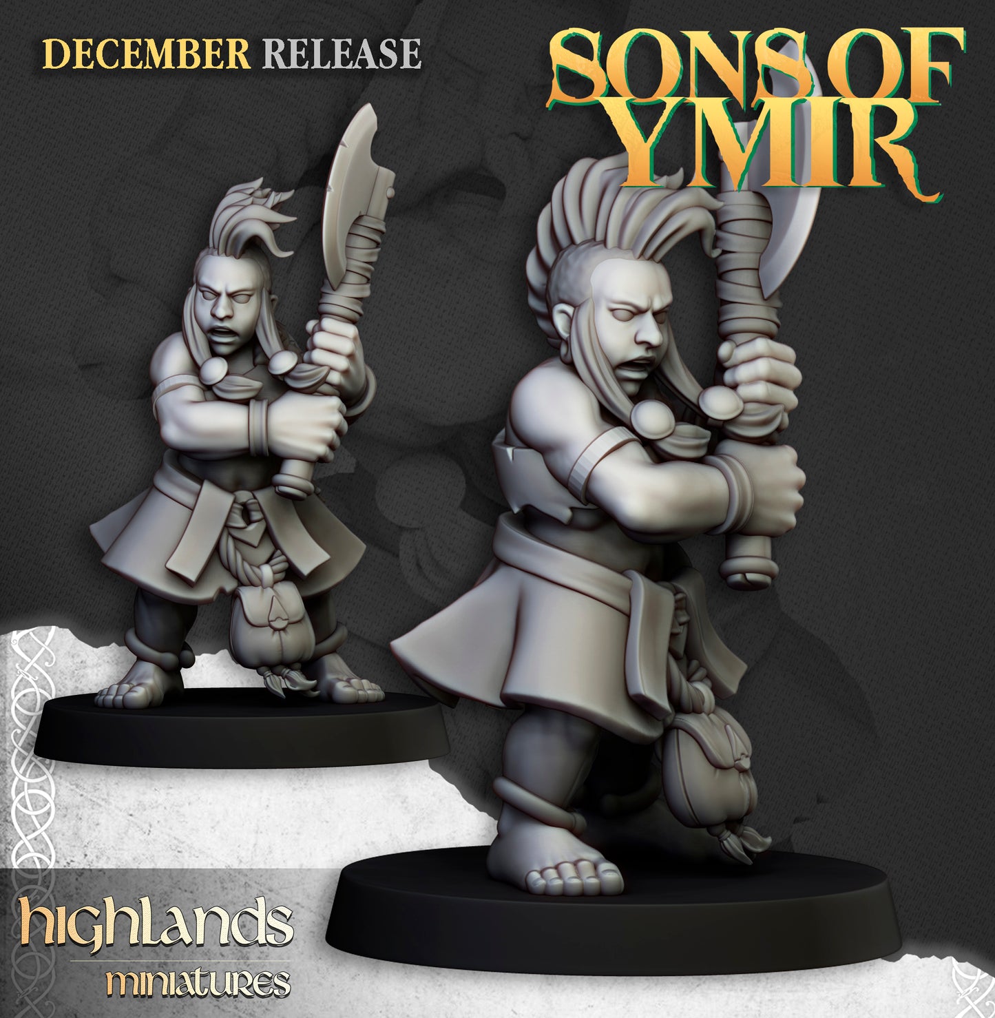 Miniatura Cazador de la Muerte Enanos resina 28mm sin pintar - Drakholm
