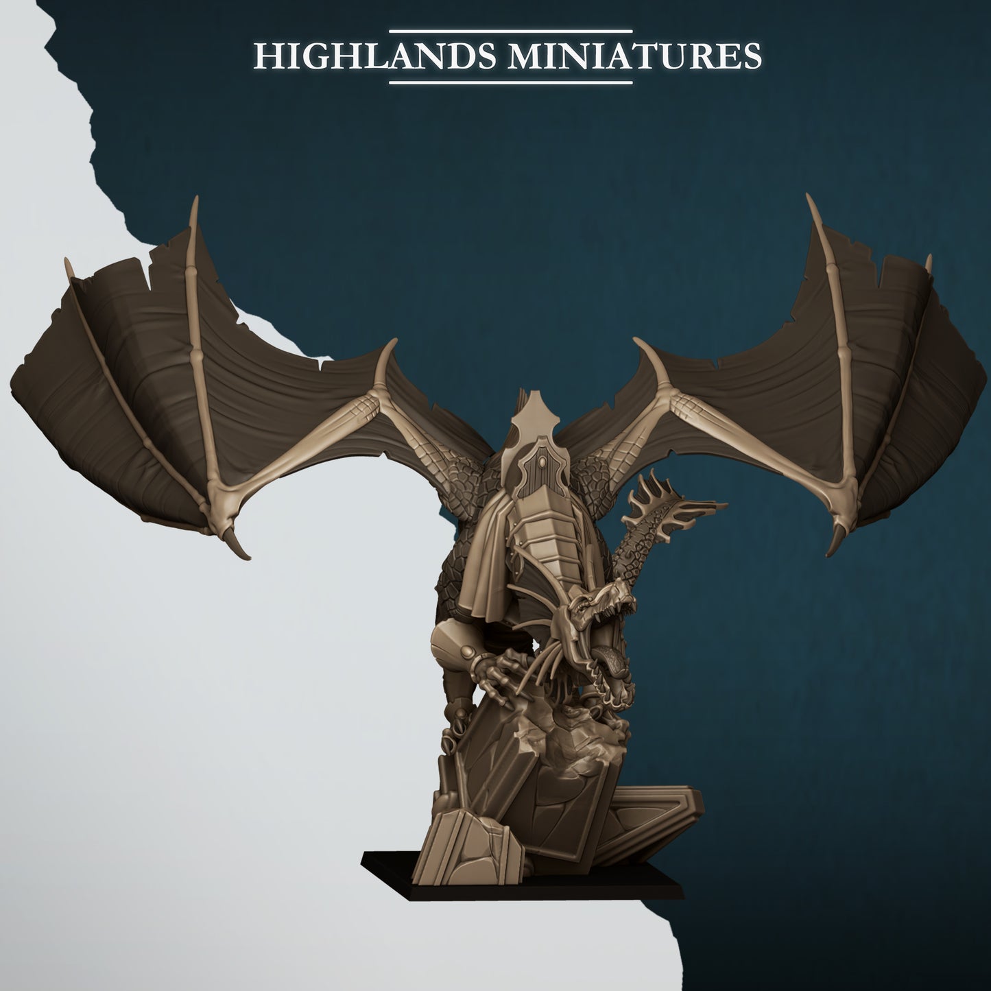 Miniatura Dragón Egeo Altos Elfos resina 28mm sin pintar - Drakholm
