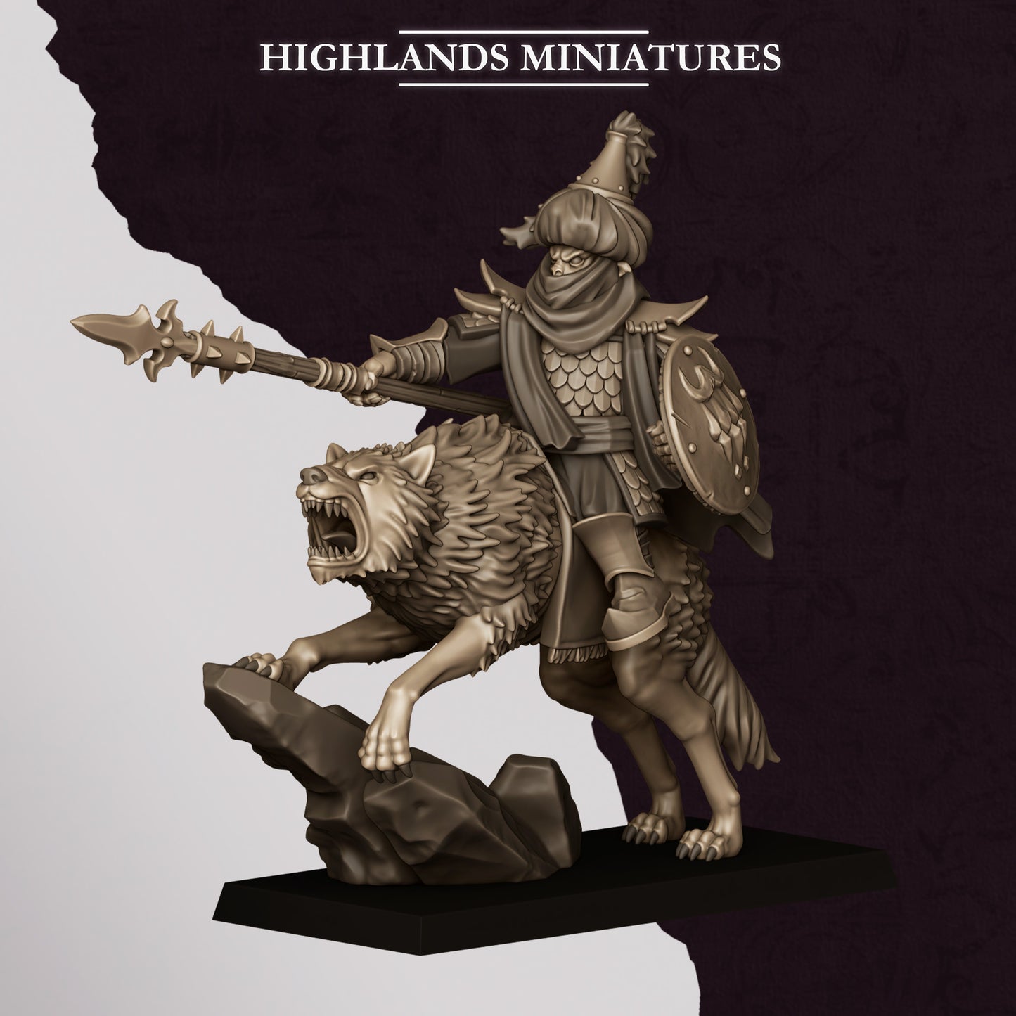 Miniatura Héroe Hobgoblin Enanos Infernales resina 28mm sin pintar - Drakholm