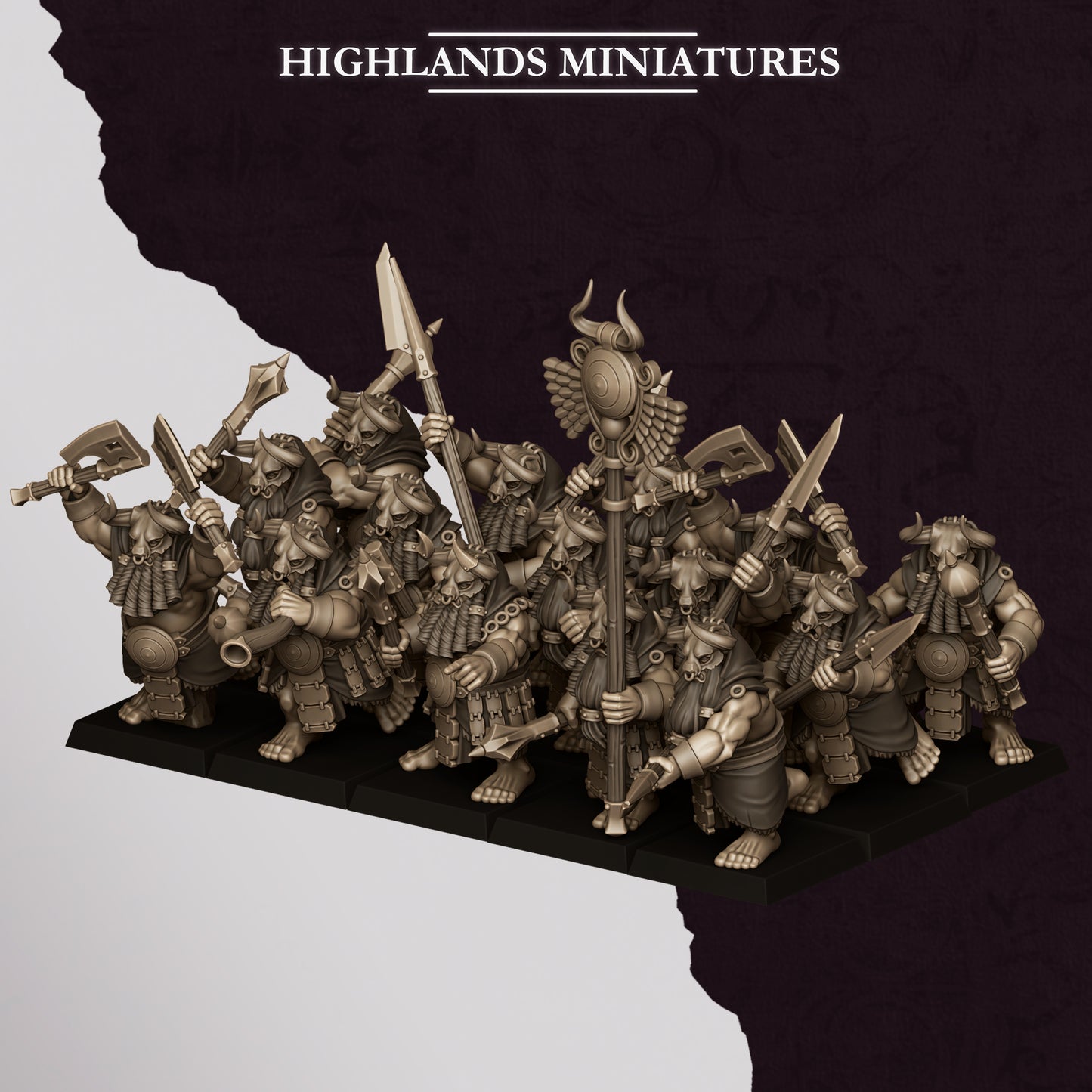 Miniatura Cultistas de Marduk Enanos Infernales resina 28mm sin pintar - Drakholm