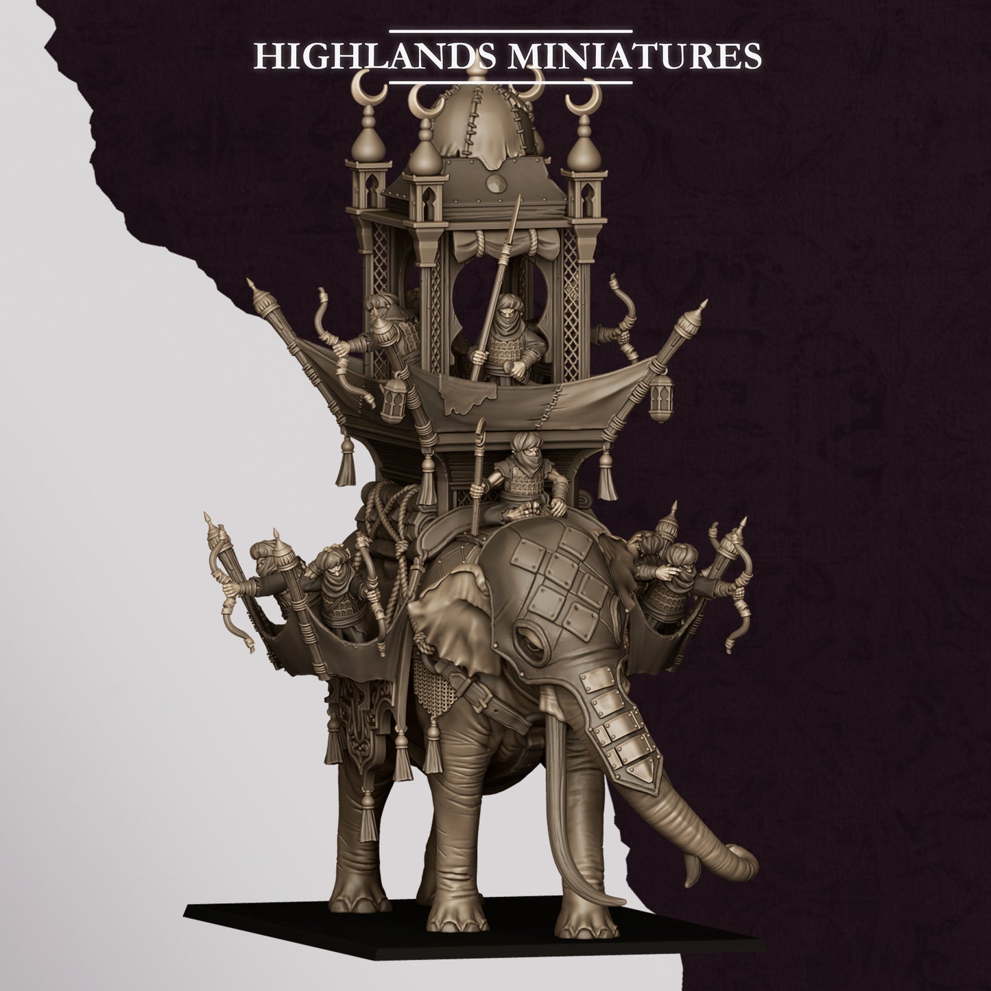 Miniatura Elefante de Guerra Hobgoblin Enanos Infernales resina 28mm sin pintar - Drakholm
