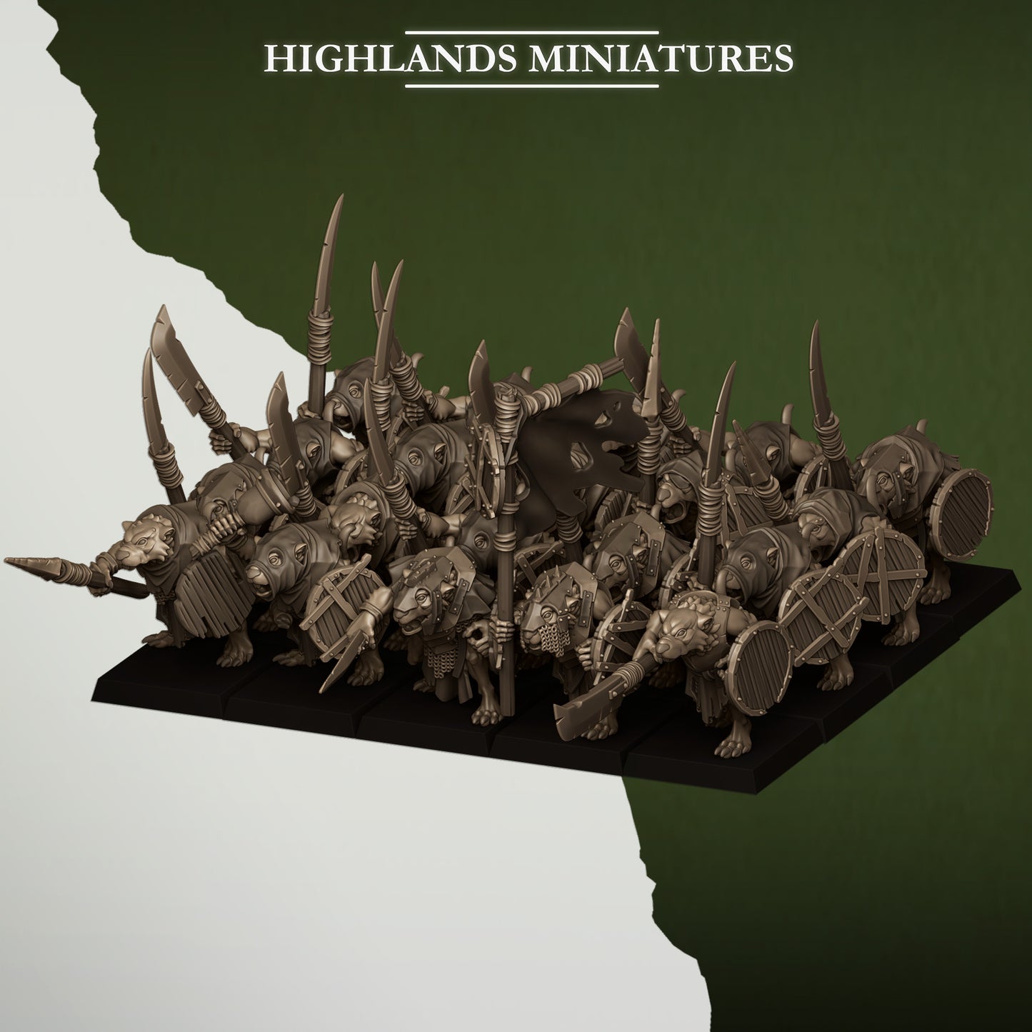 Miniatura Ratas de la Cloaca Hombres-Rata resina 28mm sin pintar - Drakholm