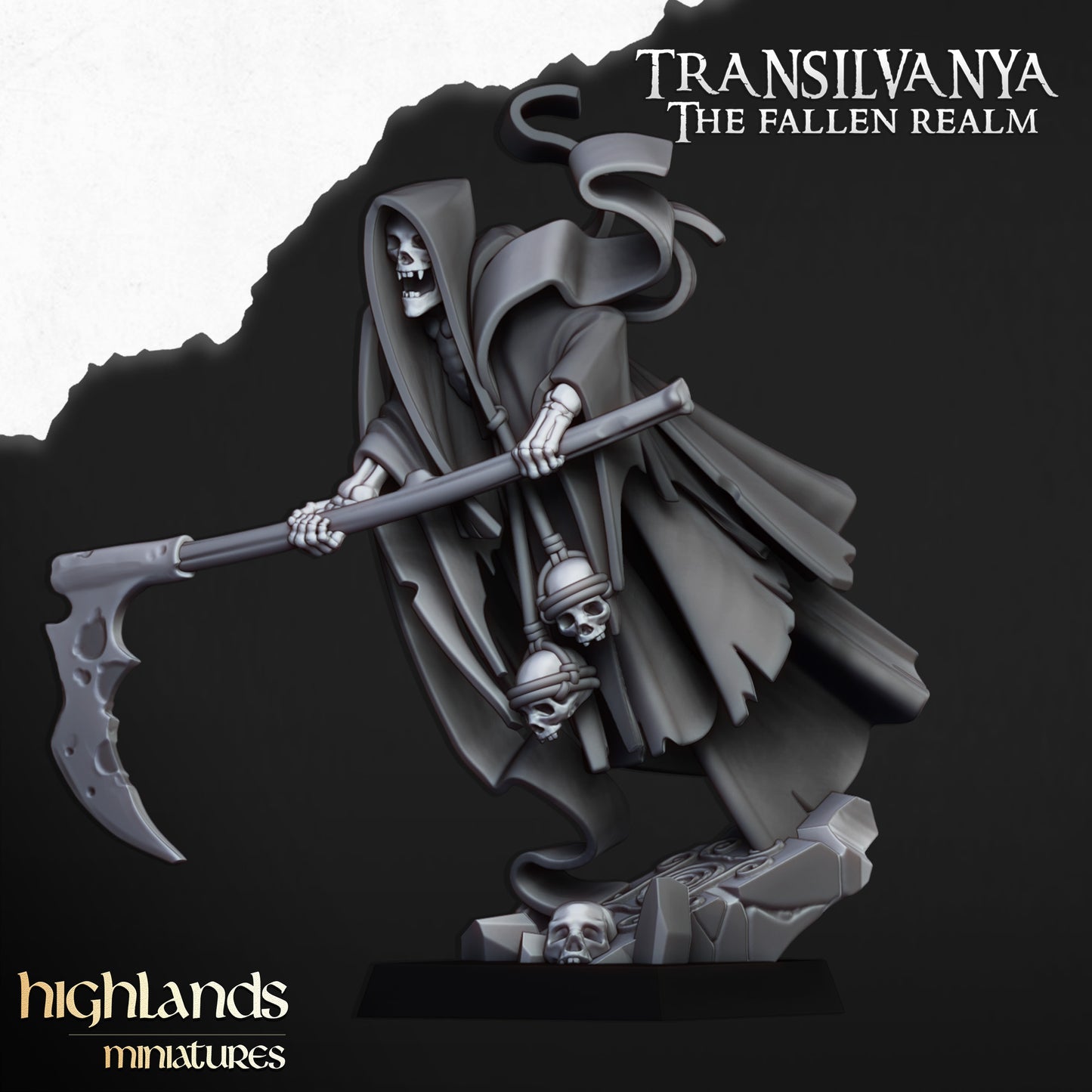 Miniatura Segador Fantasmal Condes Vampiro resina 28mm sin pintar - Drakholm