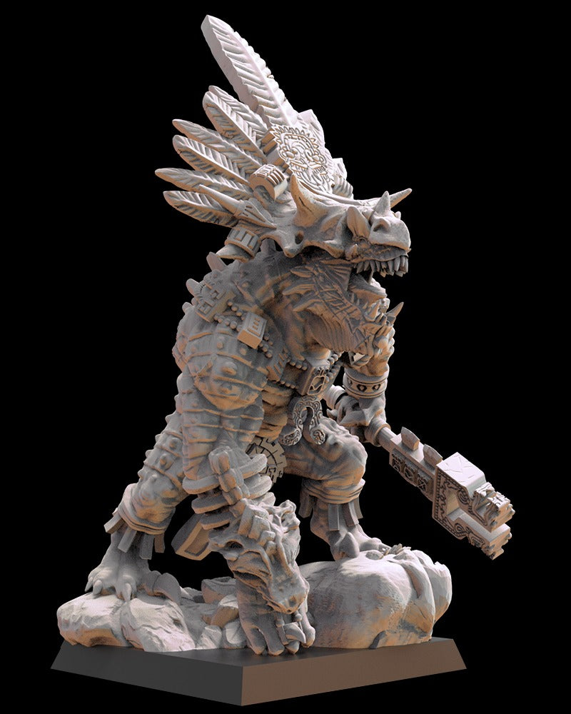 Miniatura Tlaloc el Águila Pescadora Saurios Ancestrales resina 28mm sin pintar - Drakholm