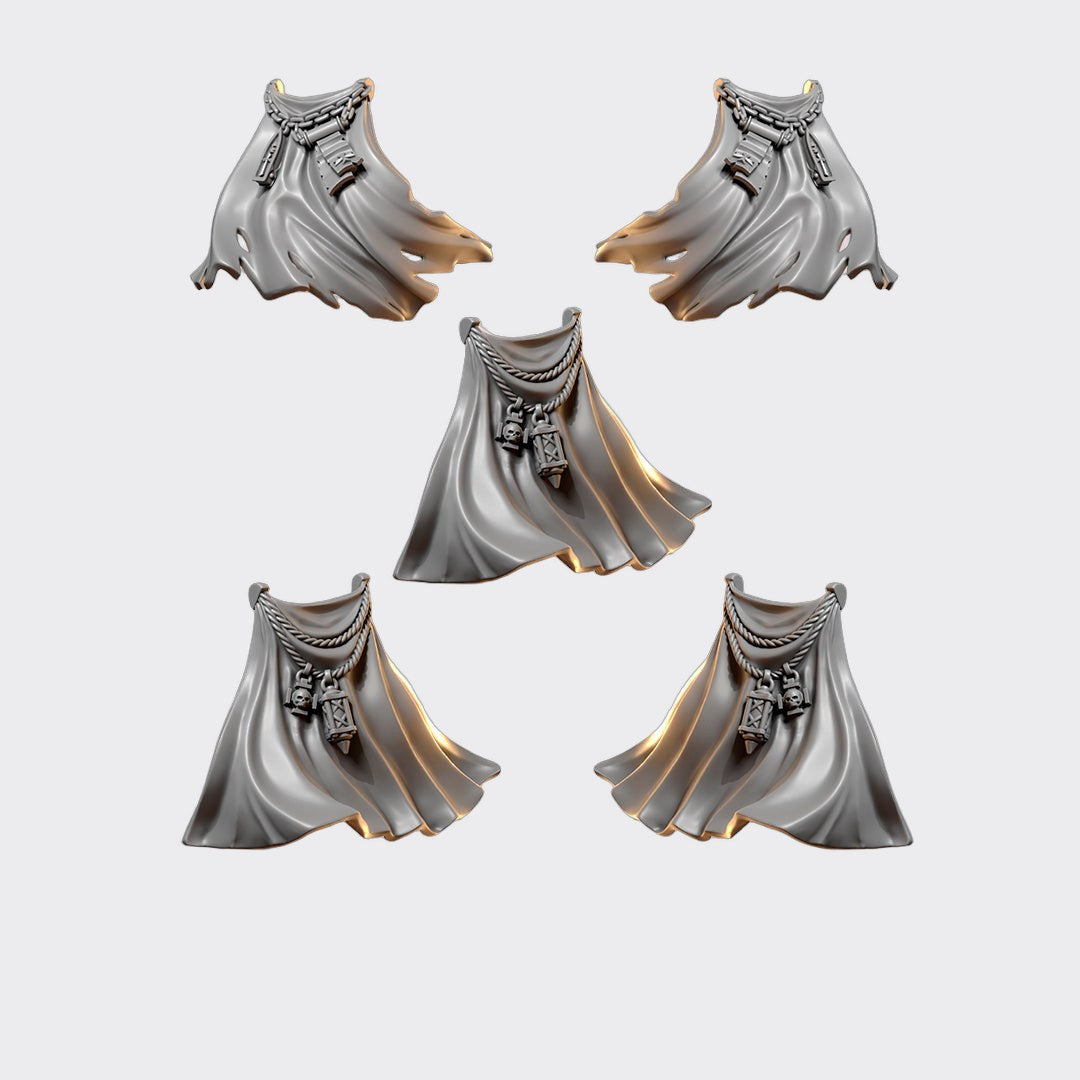Capas Terminator Eternal Crusaders — bits de conversión sci-fi grimdark de Greytide Studio, resina 32mm sin pintar