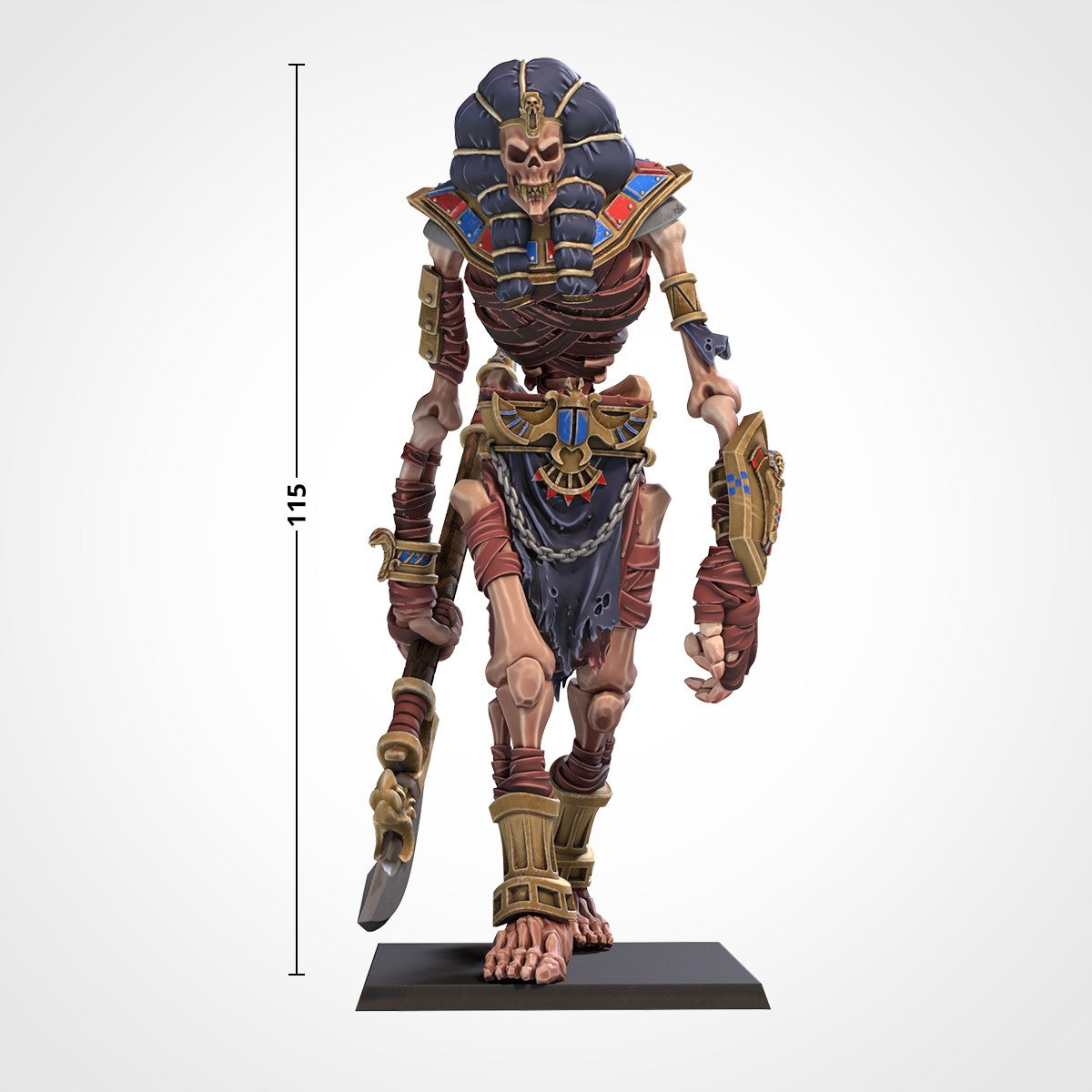 Miniatura Coloso de la Arena Reyes Funerarios resina 32mm sin pintar - Drakholm
