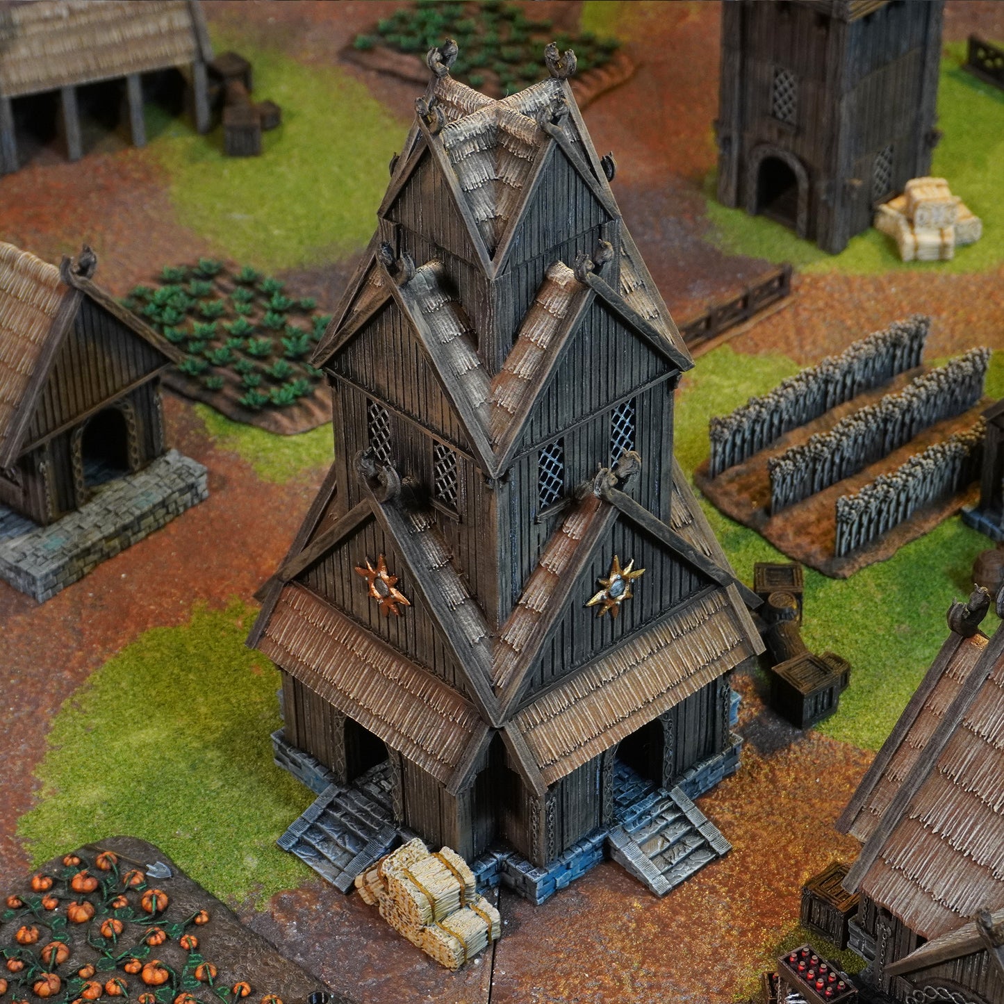 Rohan Barracks | Conquest Inspired Terrain | 28mm MESBG LOTR Wargaming Scenery | DnD