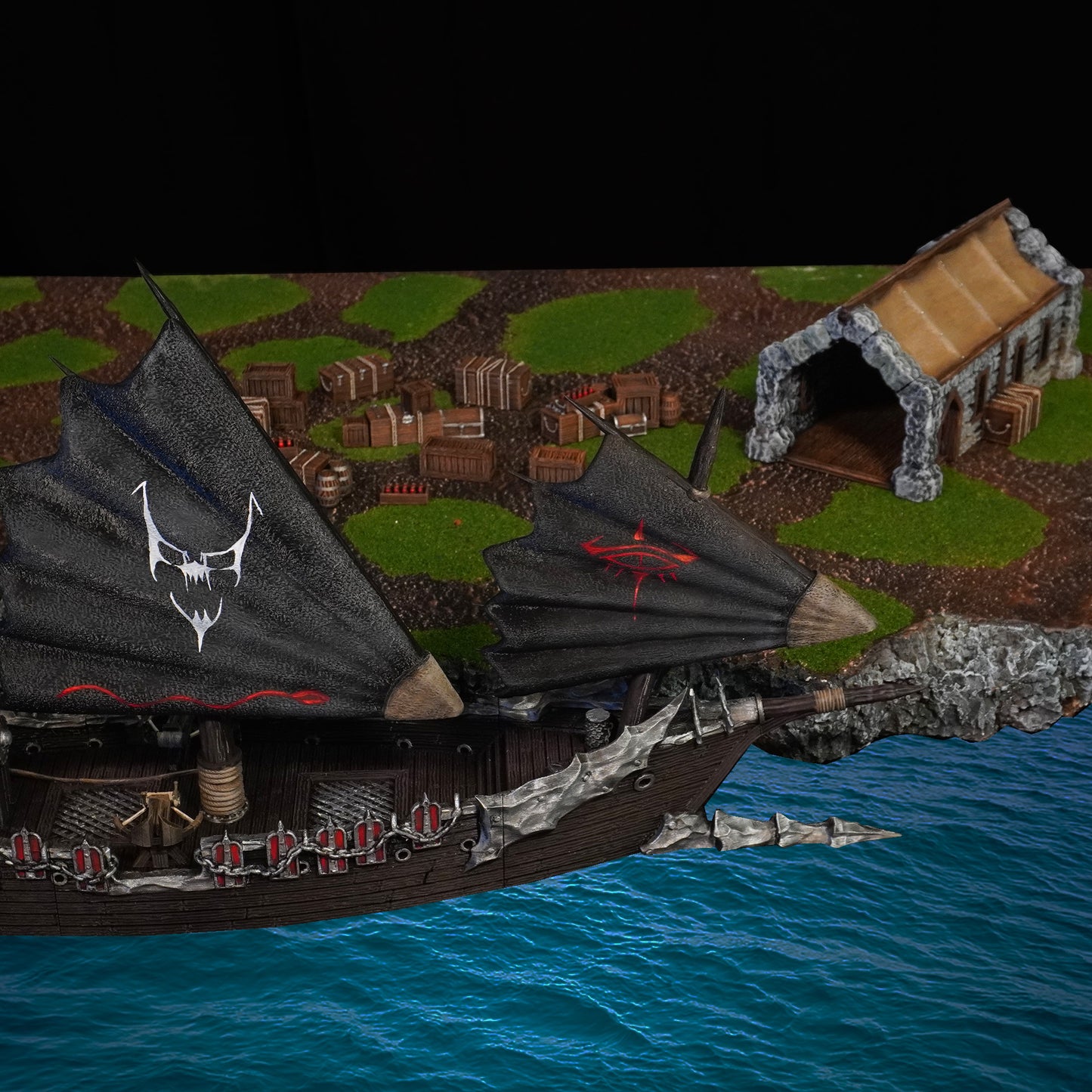 Fantasy Corsair Coast | Conquest Inspired Terrain | 28mm MESBG LOTR Wargaming Scenery | DnD