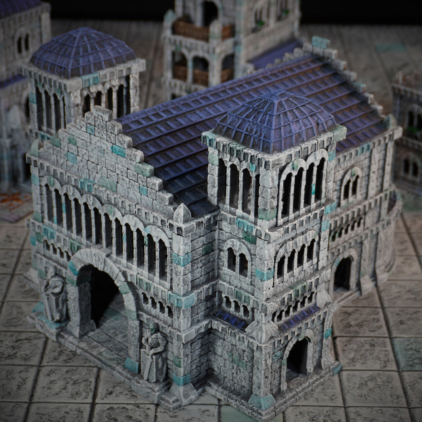 Gondor Hall of Kings | Minas Tirith Tor Ithilas Inspired Terrain | 28mm MESBG LOTR Wargaming Scenery | DnD Tabletop