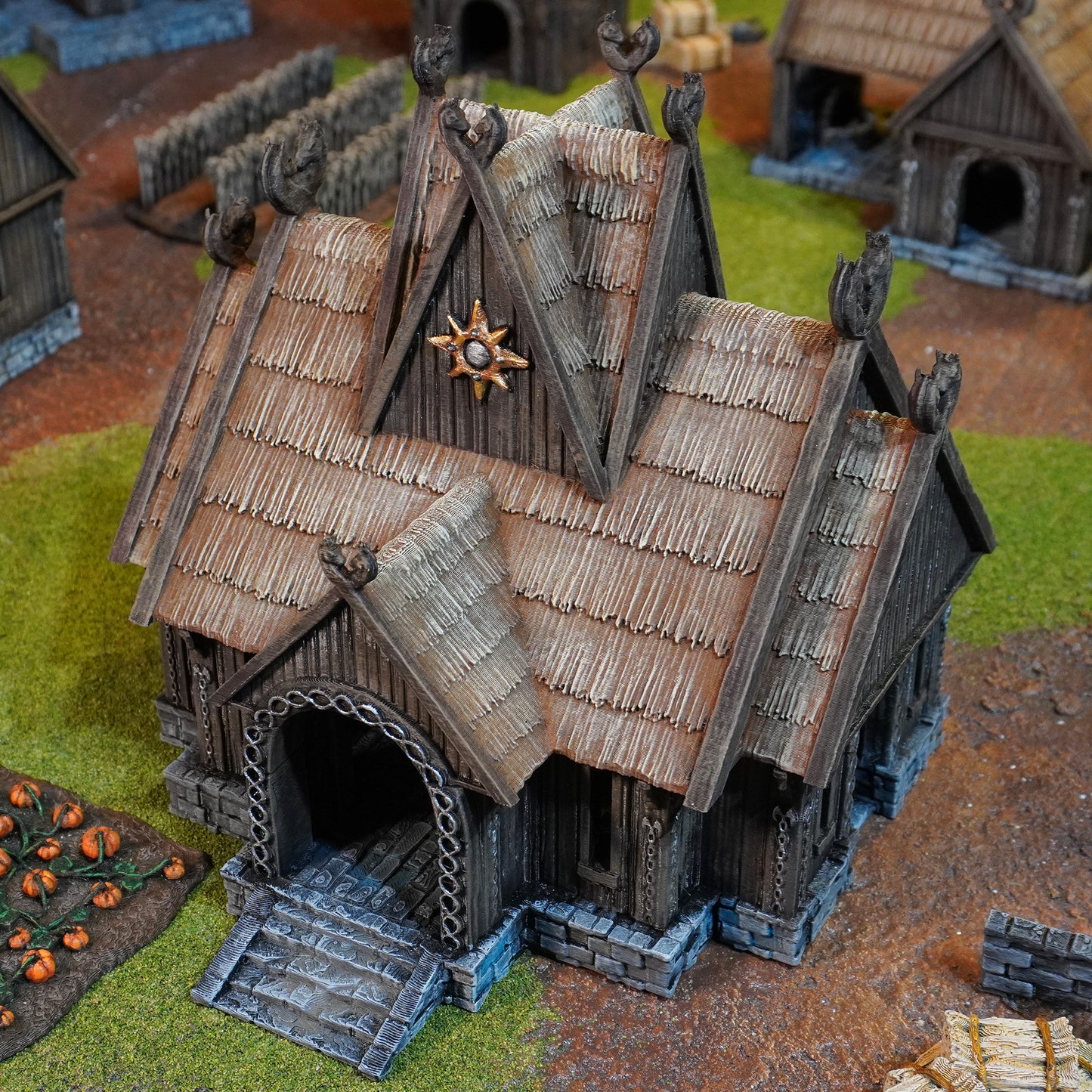 Rohan Mead Hall | Conquest Inspired Terrain | 28mm MESBG LOTR Wargaming Scenery | DnD