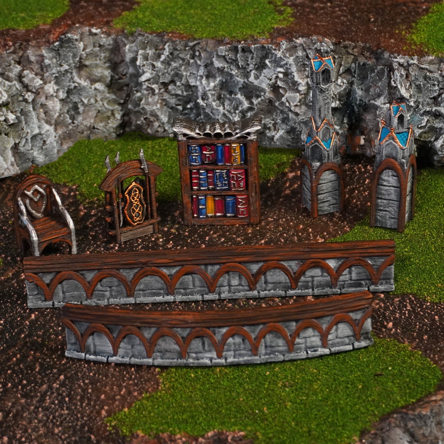 Elven Scatter Terrain | Conquest Inspired Terrain | 28mm MESBG LOTR Wargaming Scenery | DnD