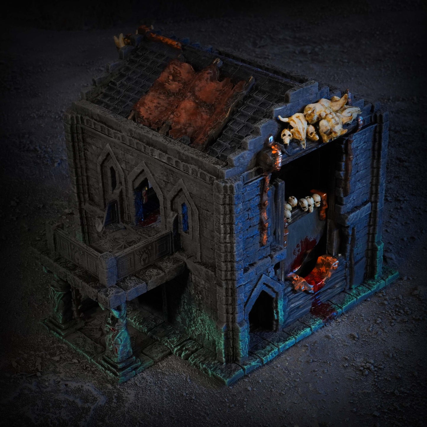 Dark Slaughter House | Conquest Inspired Terrain | 28mm MESBG LOTR Wargaming Scenery | DnD