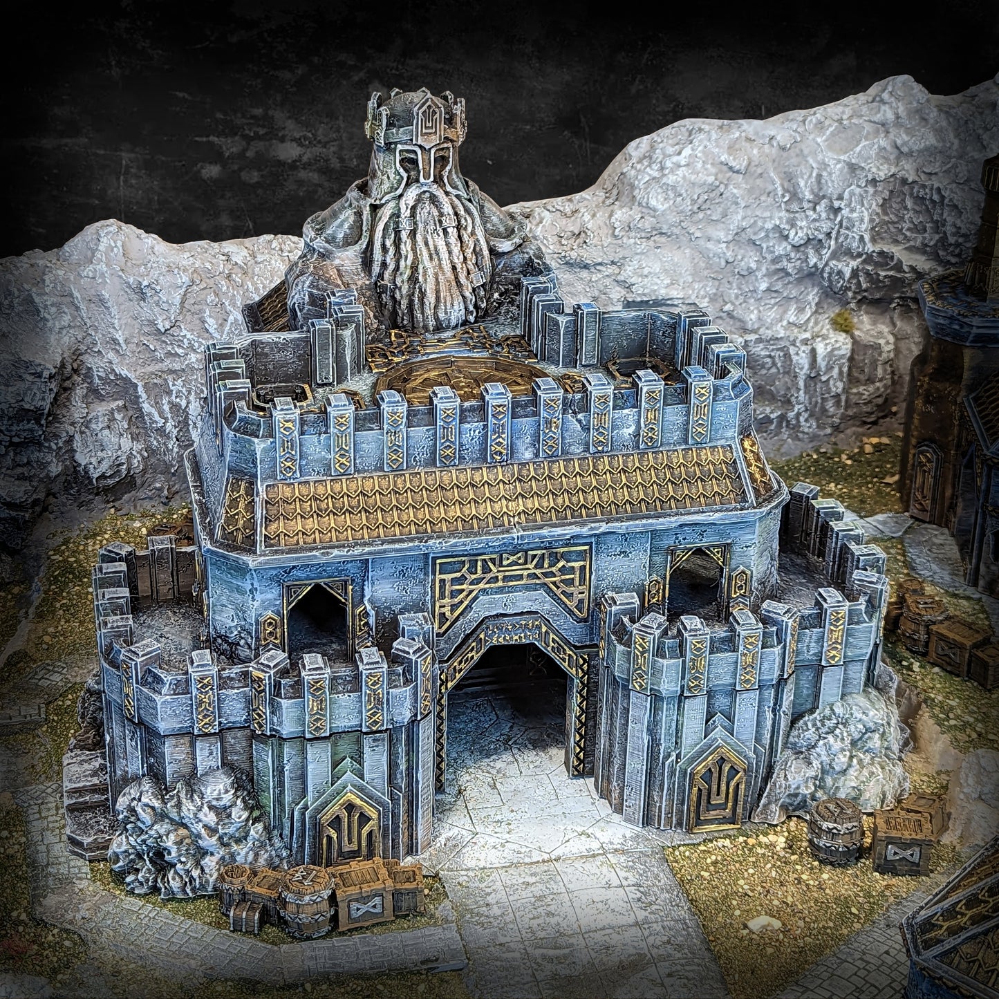 Dwarven Great Hall | Conquest Inspired Terrain | 28mm MESBG LOTR Wargaming Scenery | DnD