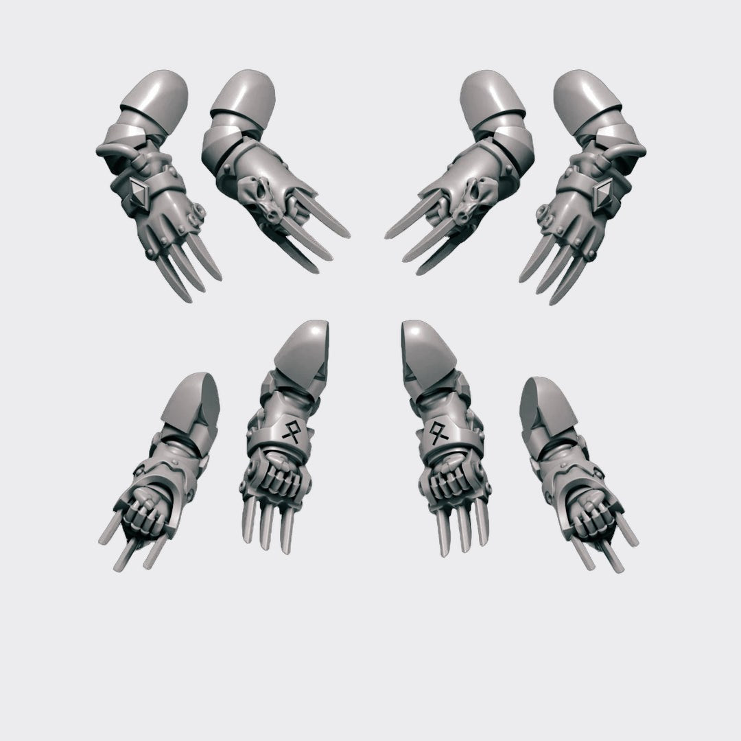 Cuchillas Relámpago Primal Hounds C — bits de conversión sci-fi grimdark de Greytide Studio, resina 32mm sin pintar