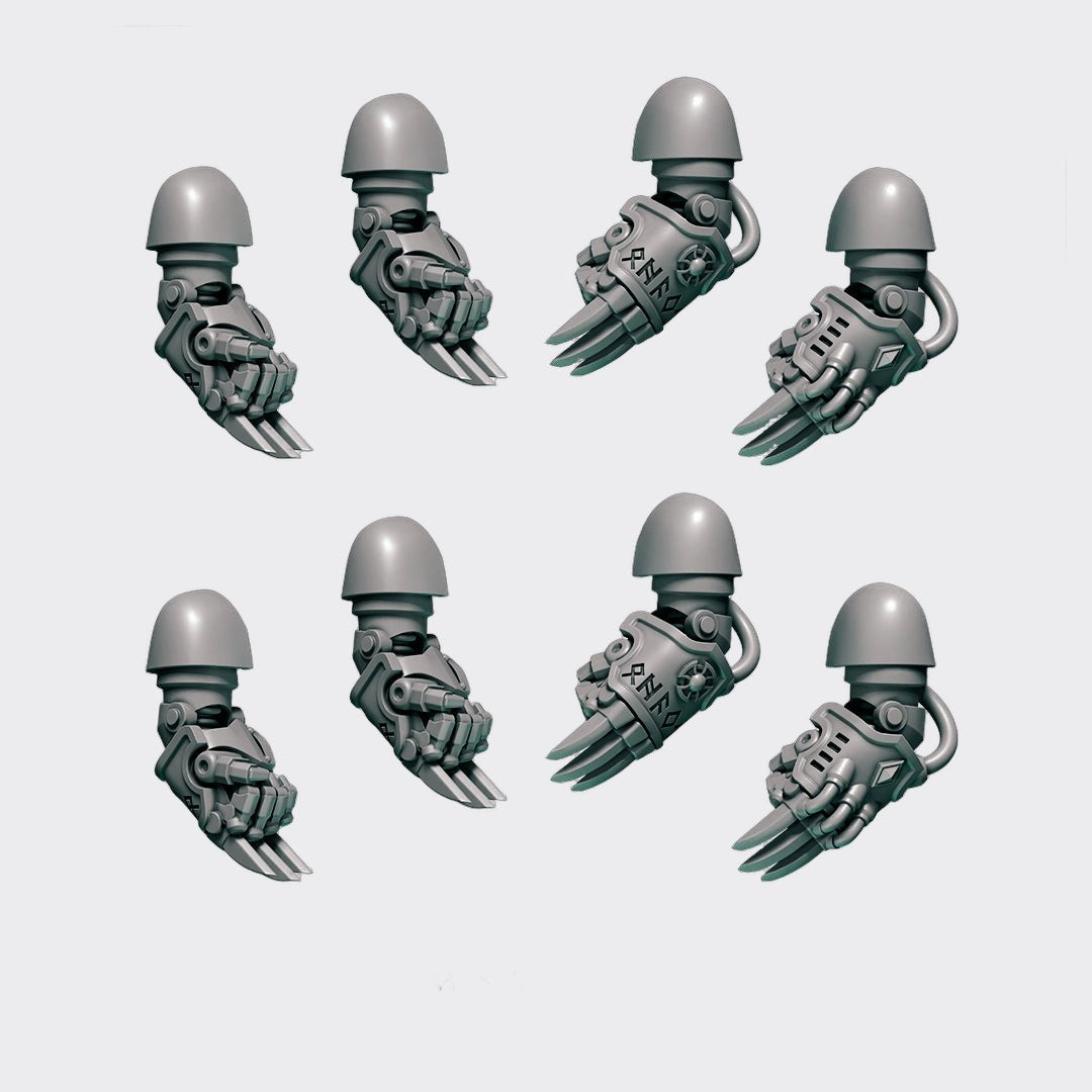 Cuchillas Terminator Primal Hounds — bits de conversión sci-fi grimdark de Greytide Studio, resina 32mm sin pintar