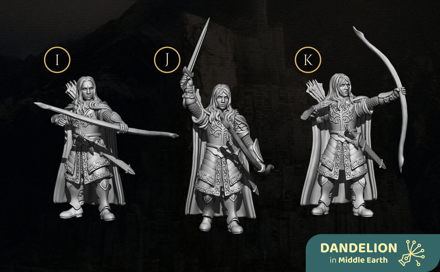 Miniatura Capitán de la Guardia de la Ciudadela y la Compañía Blanca de Gondor Gondor resina 32mm - Drakholm