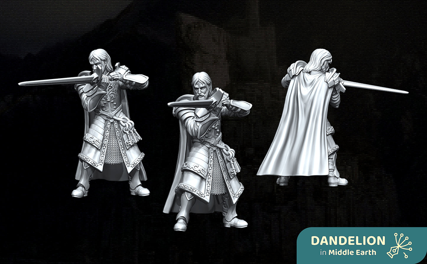 Miniatura Guardián de las Llaves de Minas Tirith Gondor resina 32mm - Drakholm