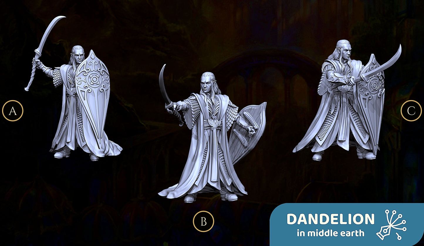 Miniatura Celeborn, Señor Élfico de Lothlórien Lothlórien resina 32mm - Drakholm