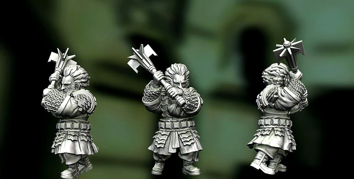 Guardia Real de la Montaña Solitaria 04 (El Consejero) · Montaña Solitaria · Miniatura 28mm · Drakholm