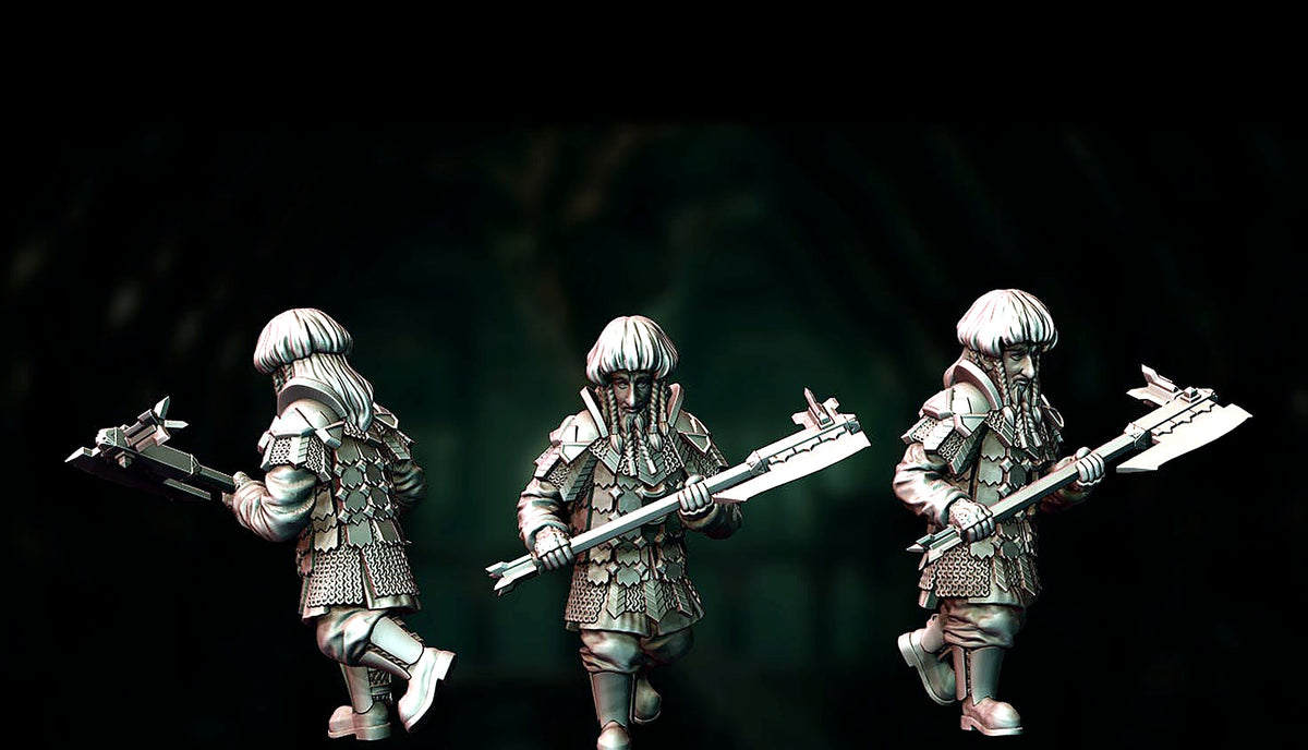 Guardia Real de la Montaña Solitaria 10 (El Cronista) · Montaña Solitaria · Miniatura 28mm · Drakholm