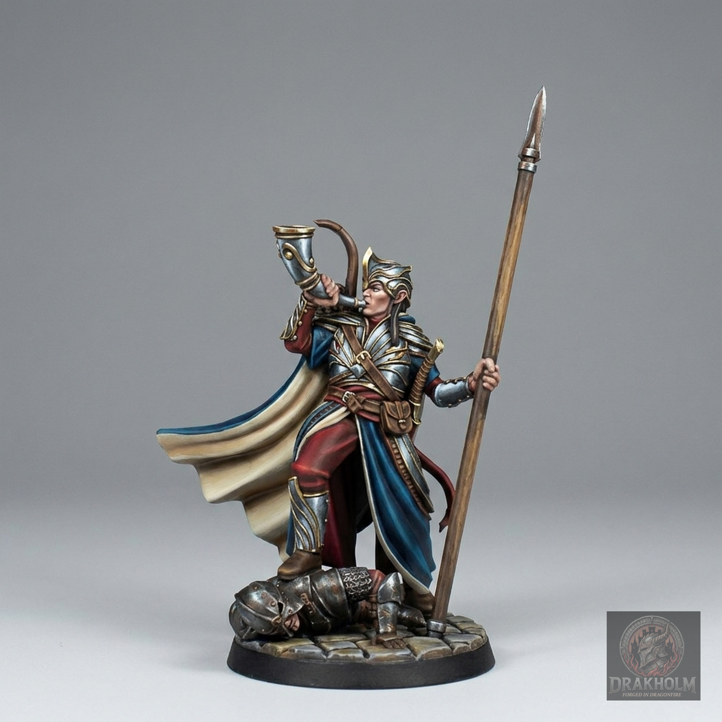 Rivendell Elf Musician | High Elves | 28mm Resin Miniature | LOTR Middle-earth | Tabletop Wargaming