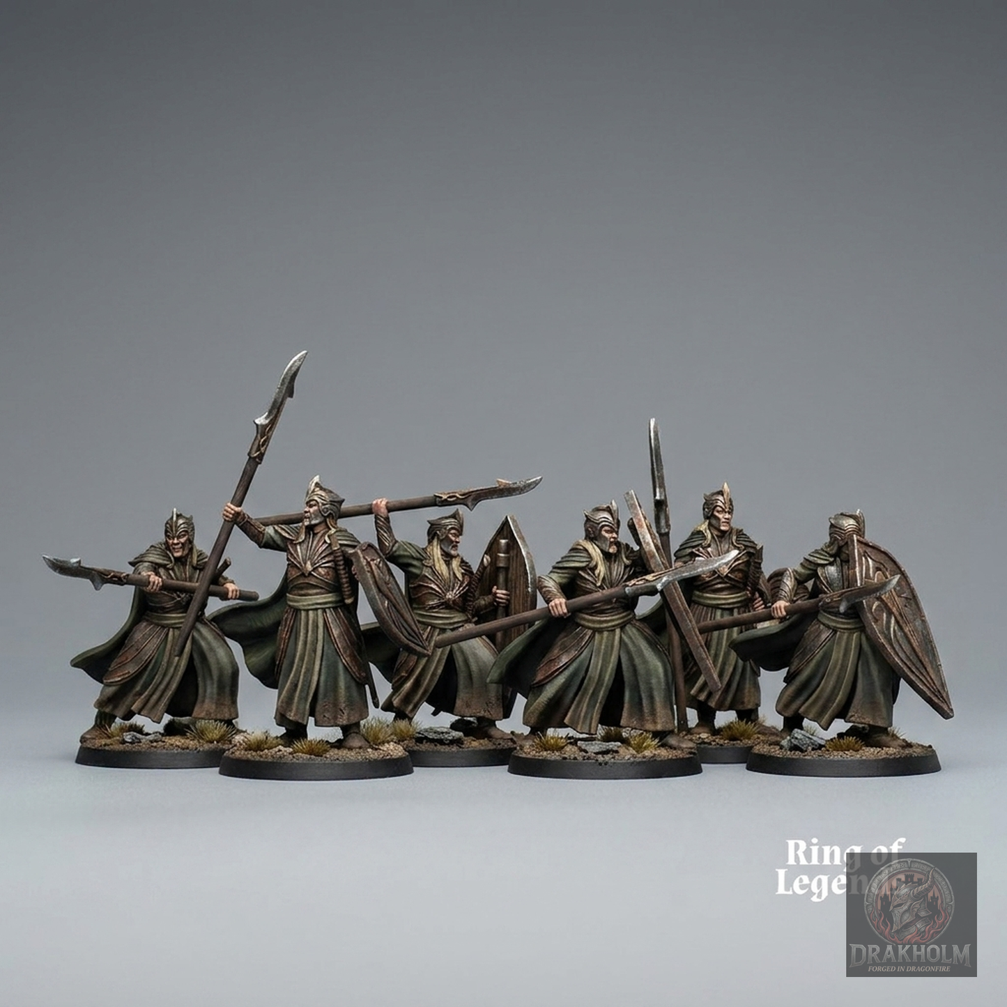 Rivendell Elf Spearman | High Elves | 28mm Resin Miniature | LOTR Middle-earth | Tabletop Wargaming