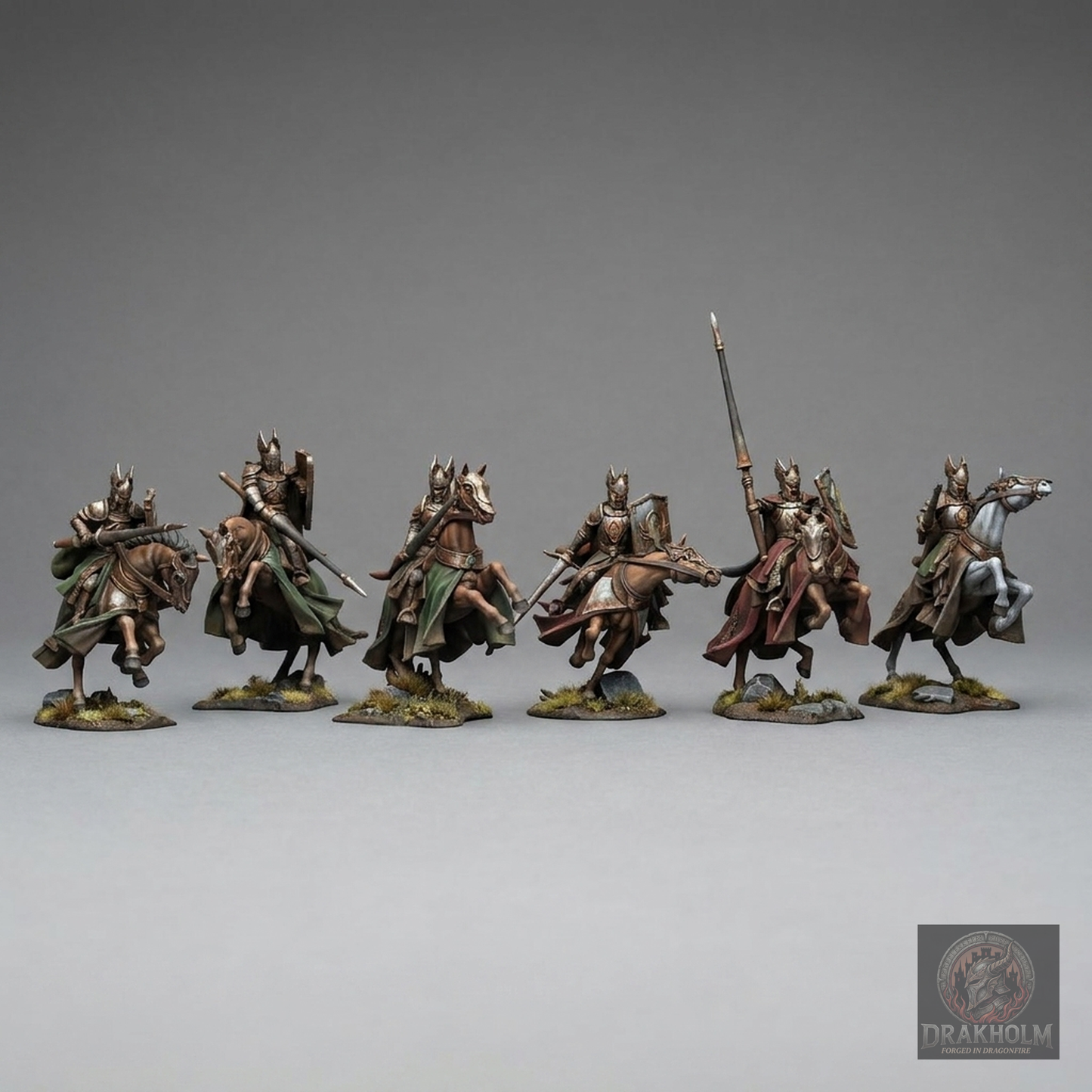 Dol Amroth Knight Rider | 28mm Resin Miniature | LOTR Middle-earth | Tabletop Wargaming