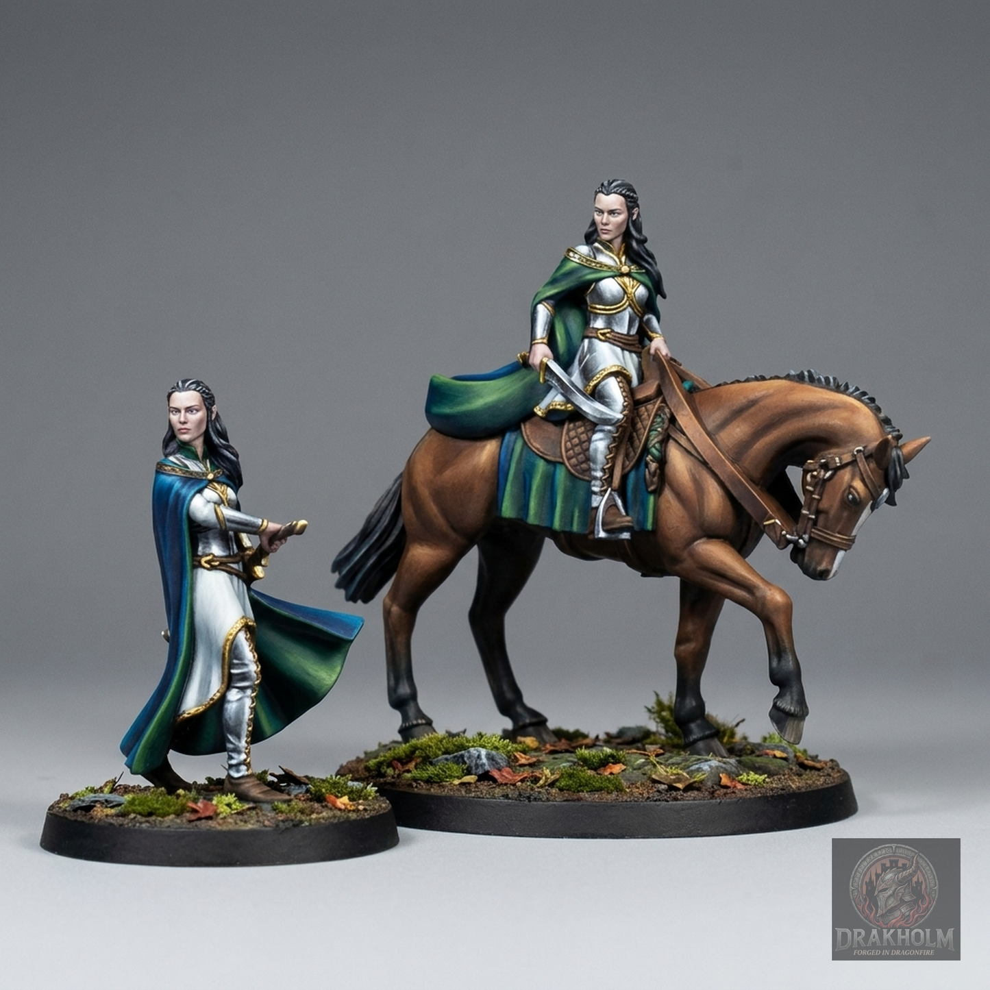 Dark Elf Rider | Dark Elves | 28mm Resin Miniature | LOTR Middle-earth | Tabletop Wargaming