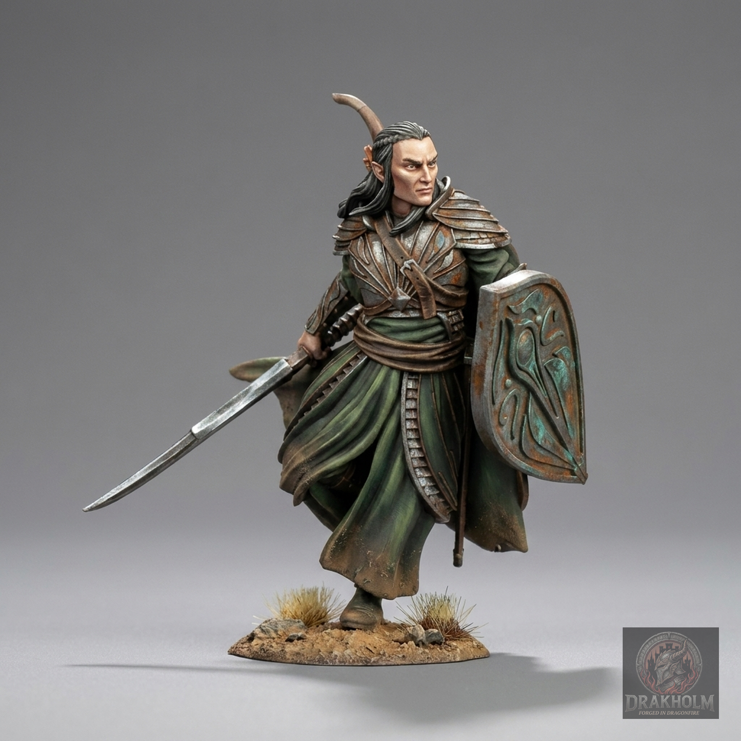 Rivendell Elf Captain | High Elves | 28mm Resin Miniature | LOTR Middle-earth | Tabletop Wargaming