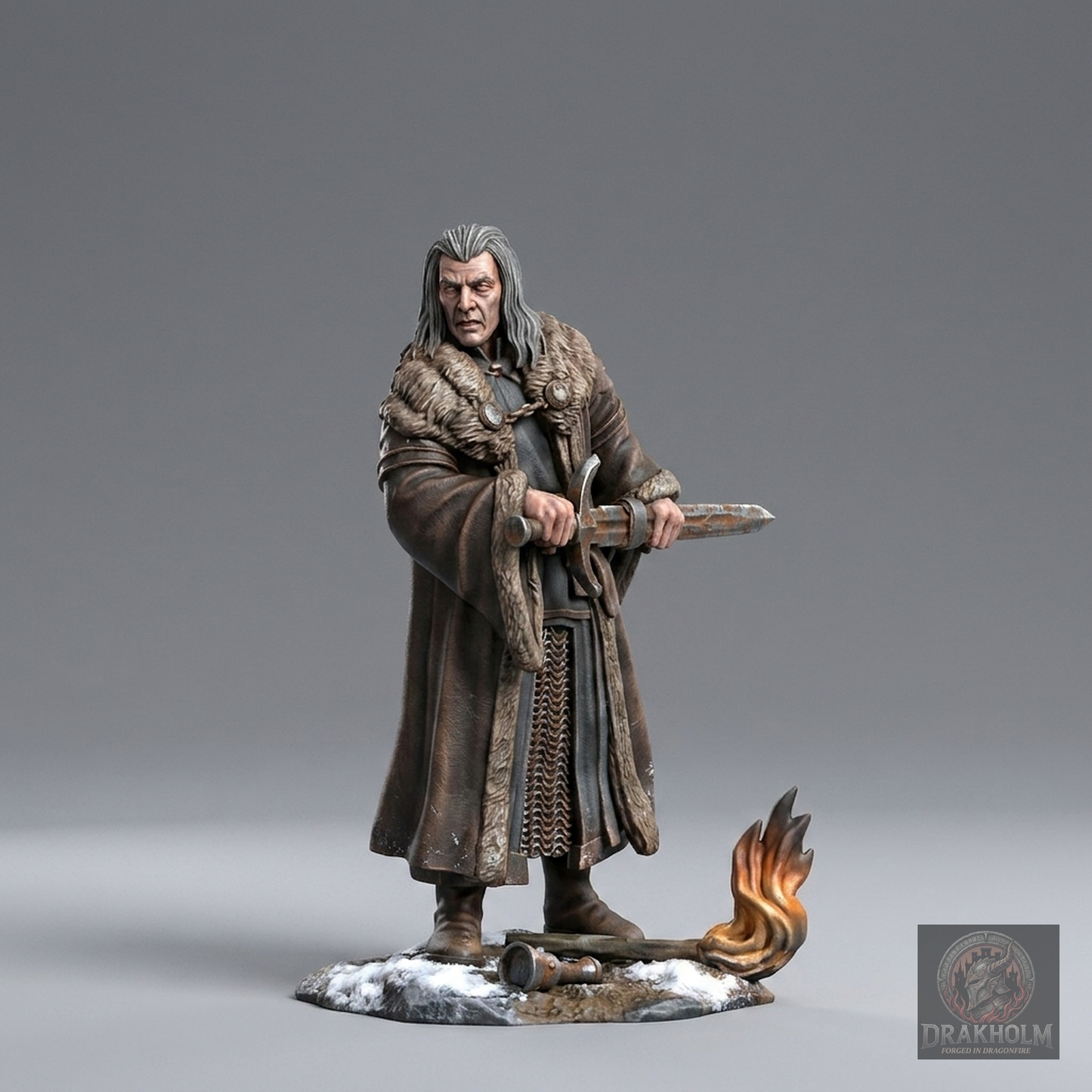 Gondor Warrior | 28mm Resin Miniature | LOTR Middle-earth | Tabletop Wargaming