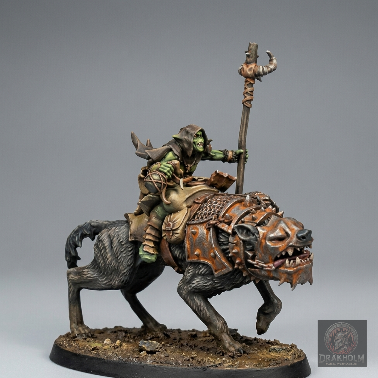 Moria Goblin Shaman | Moria Goblins | 28mm Resin Miniature | LOTR Middle-earth | Tabletop Wargaming