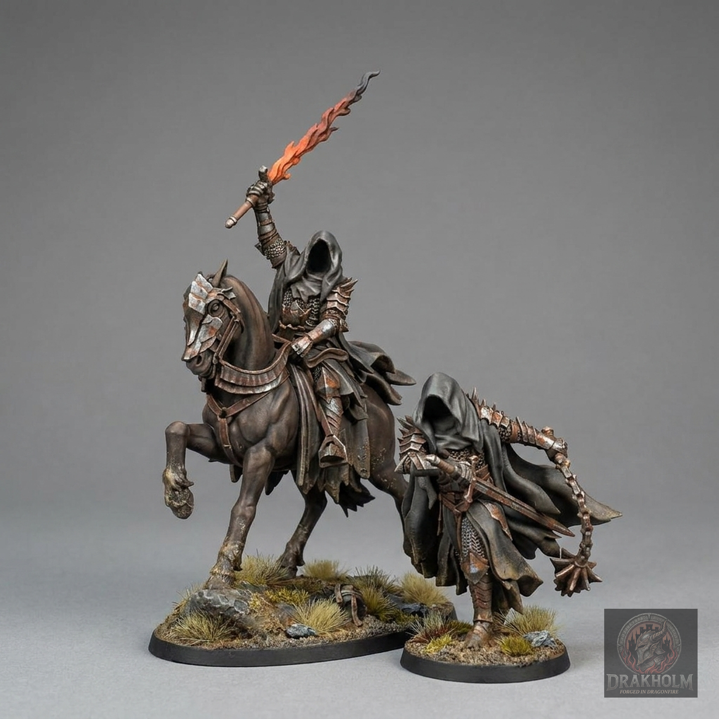 Undead Army King | Army of the Dead | 28mm Resin Miniature | LOTR Middle-earth | Tabletop Wargaming