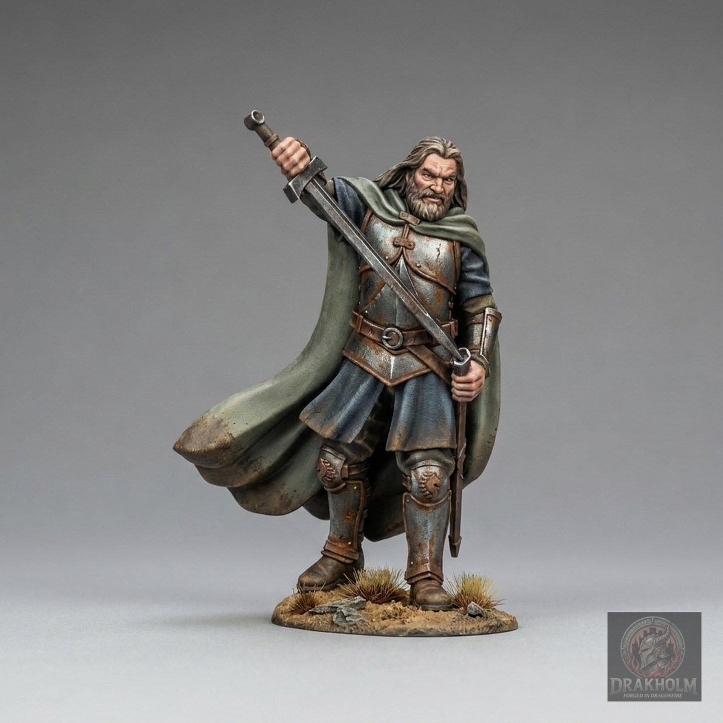Wild Men Warrior | Dunlendings | 28mm Resin Miniature | LOTR Middle-earth | Tabletop Wargaming