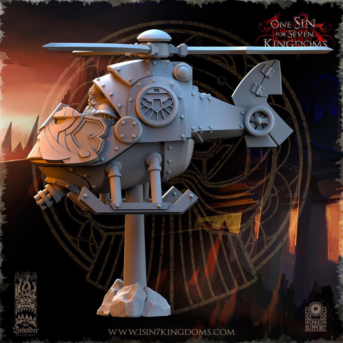 Miniatura Trueno del Cielo Enanos resina 32mm sin pintar - Drakholm