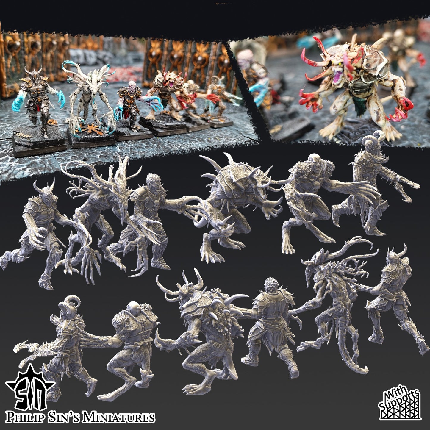 Miniatura Los Abandonados Reinos del Caos resina 32mm sin pintar - Drakholm