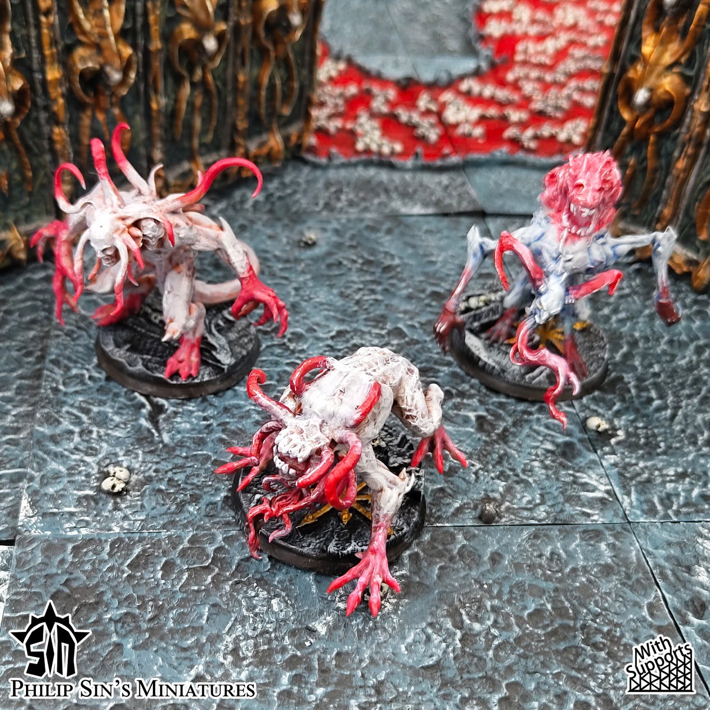 Miniatura Engendros del Alma Perdida Reinos del Caos resina 32mm sin pintar - Drakholm