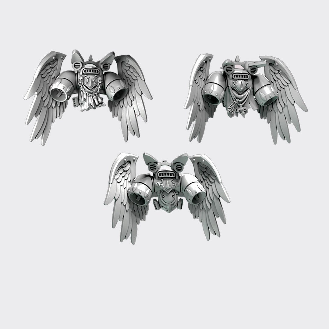 JetPack Crimson Lords K — bits de conversión sci-fi grimdark de Greytide Studio, resina 32mm sin pintar