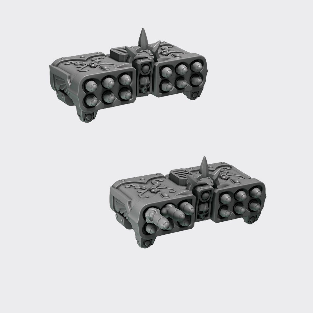 Lanzamisiles Terminator Crimson Lords — bits de conversión sci-fi grimdark de Greytide Studio, resina 32mm sin pintar