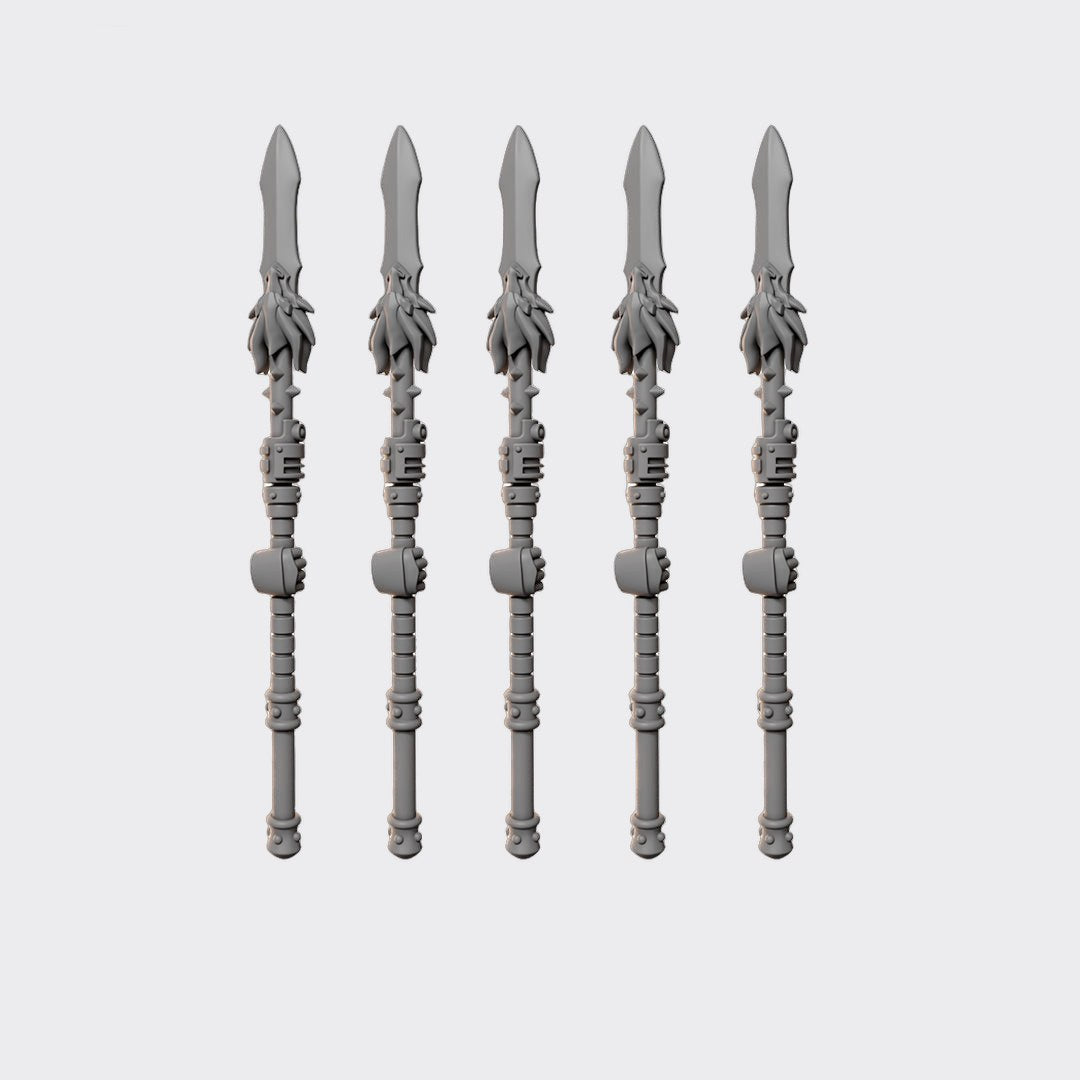 Lanzas Anvil Wardens D — bits de conversión sci-fi grimdark de Greytide Studio, resina 32mm sin pintar