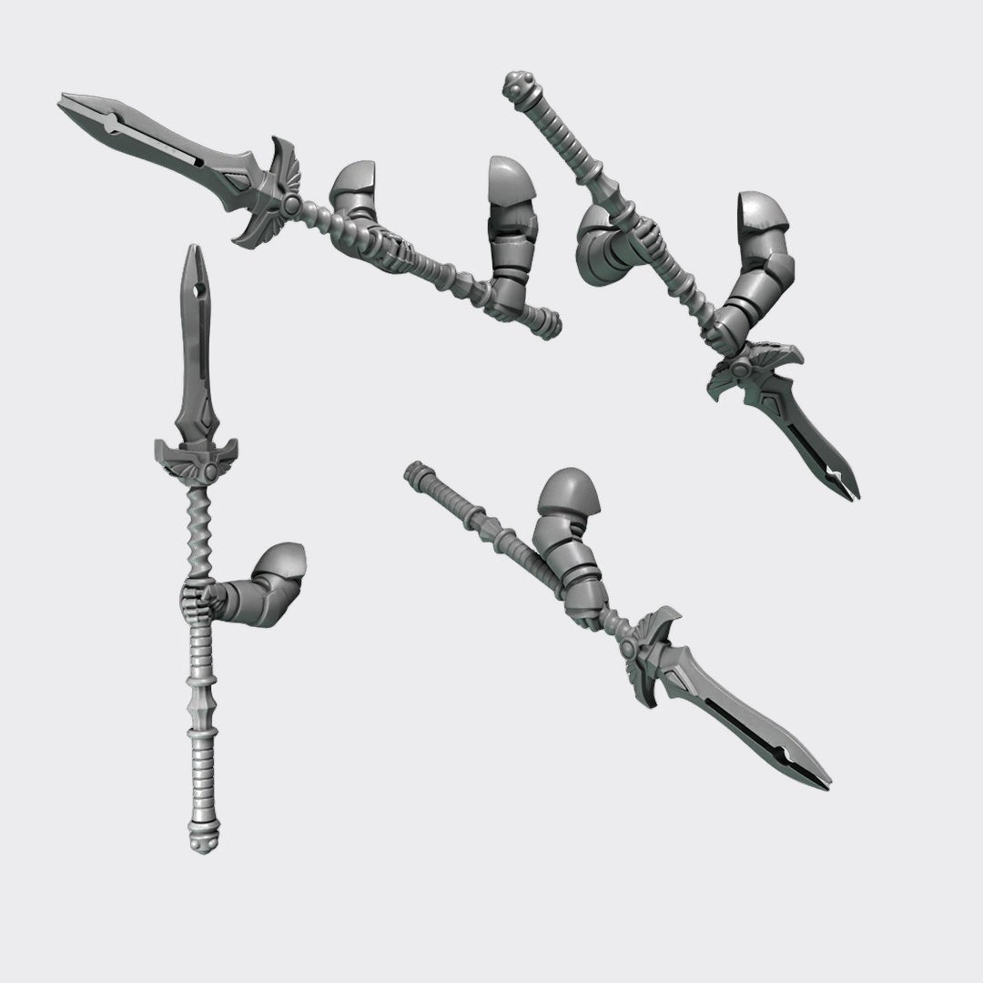 Lanzas Crimson Lords F — bits de conversión sci-fi grimdark de Greytide Studio, resina 32mm sin pintar