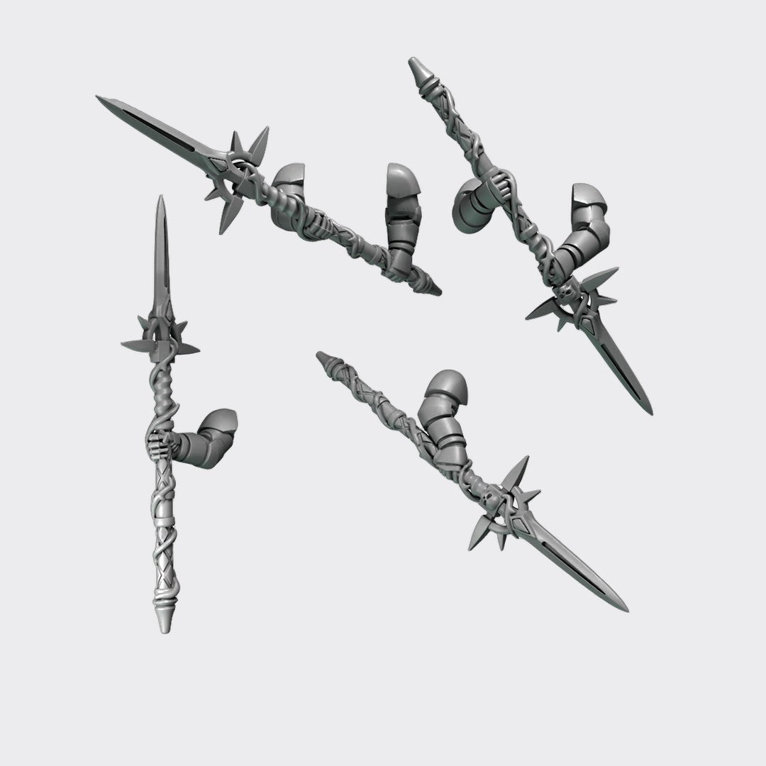 Lanzas Crimson Lords G — bits de conversión sci-fi grimdark de Greytide Studio, resina 32mm sin pintar