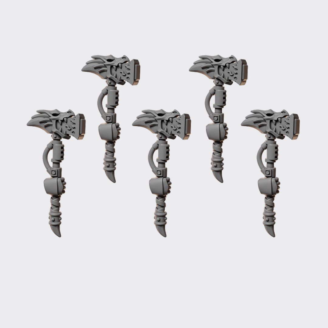 Martillos Anvil Wardens A — bits de conversión sci-fi grimdark de Greytide Studio, resina 32mm sin pintar