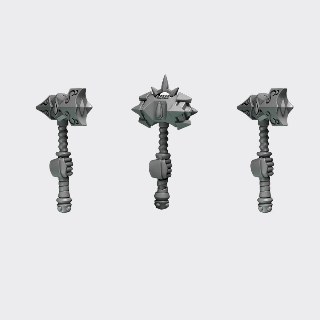Martillos Crimson Lords A — bits de conversión sci-fi grimdark de Greytide Studio, resina 32mm sin pintar