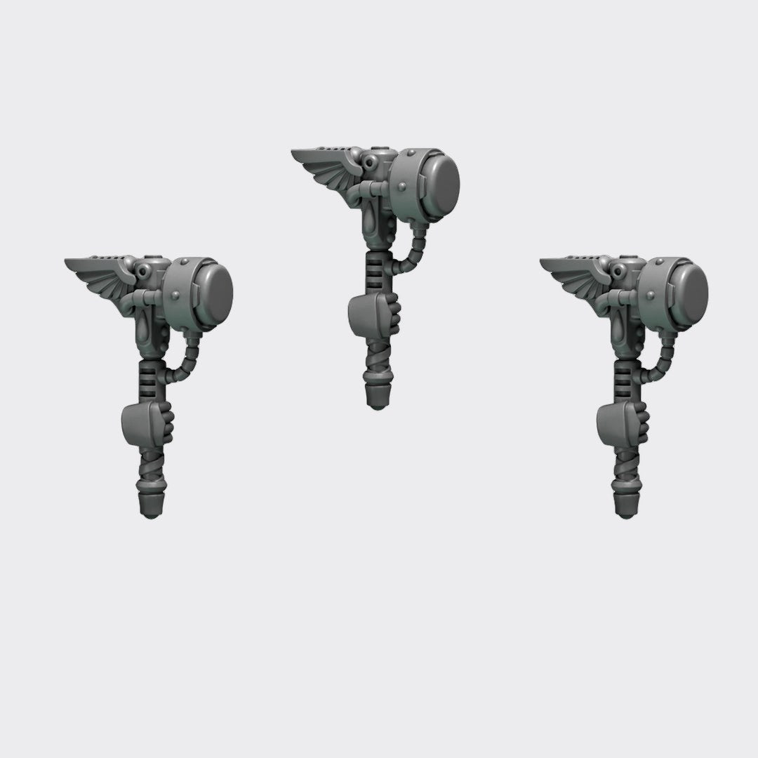 Martillos Crimson Lords B — bits de conversión sci-fi grimdark de Greytide Studio, resina 32mm sin pintar