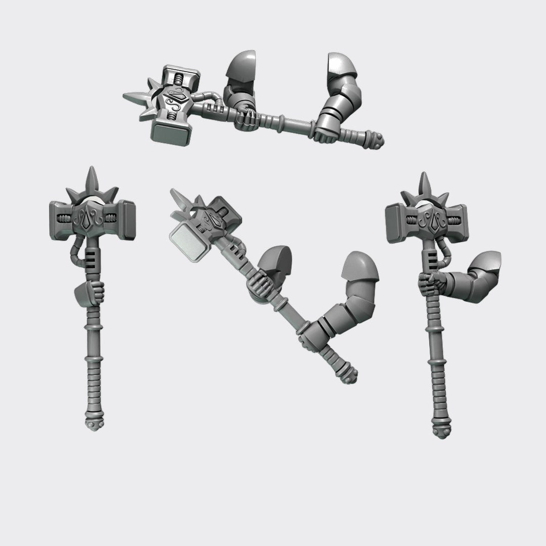 Martillos Crimson Lords D — bits de conversión sci-fi grimdark de Greytide Studio, resina 32mm sin pintar