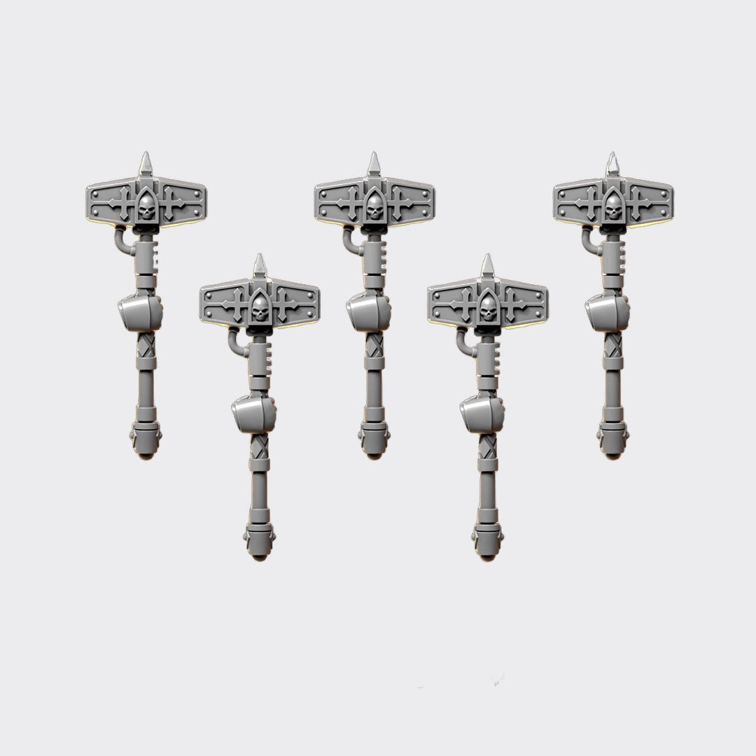 Martillos Terminator Eternal Crusaders A — bits de conversión sci-fi grimdark de Greytide Studio, resina 32mm sin pintar
