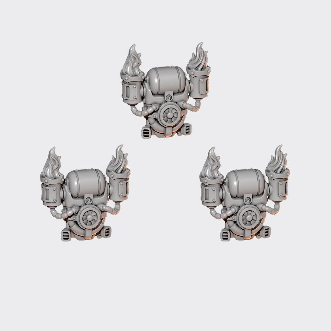Mochilas Grav Anvil Wardens B — bits de conversión sci-fi grimdark de Greytide Studio, resina 32mm sin pintar
